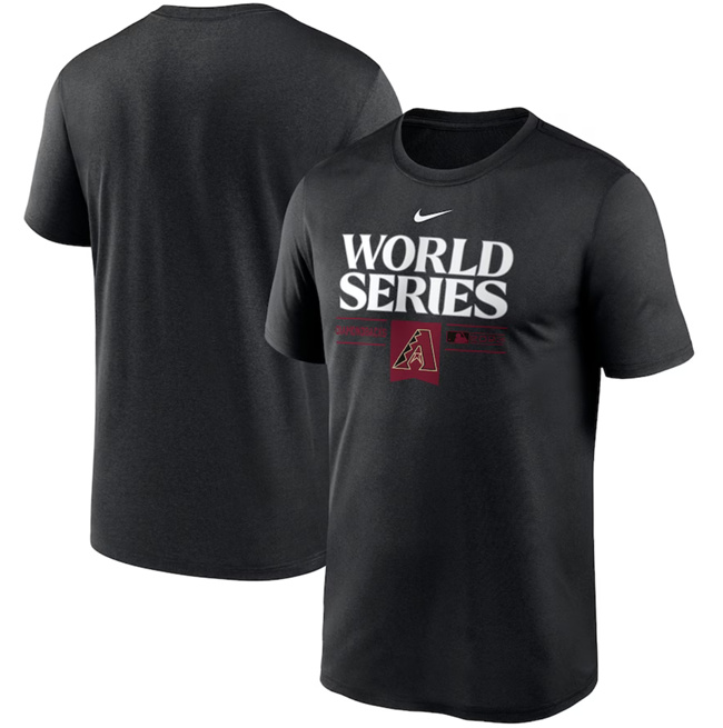 Men's Arizona Diamondbacks Black 2023 World Series Collection Dugout T-Shirt
